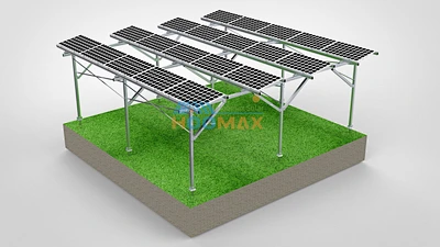 Aluminum Solar Farmland Mounting System, add triangle structure